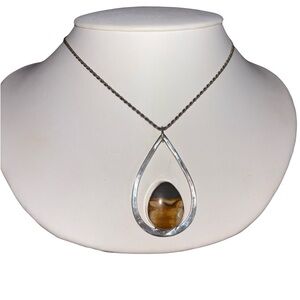Sterling Silver Jasper Pendant (Chain Not Included)